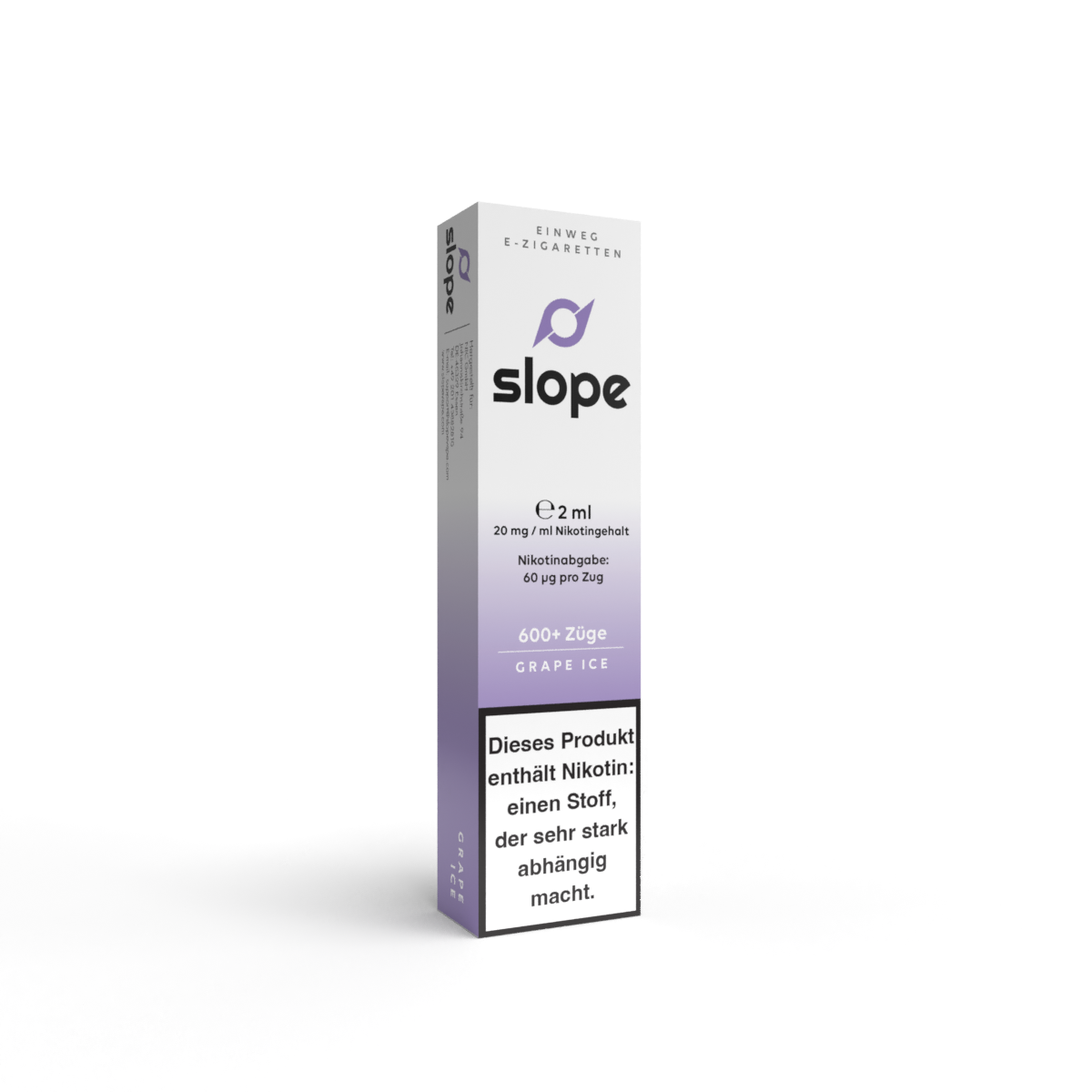 SLOPE Einweg E Zigarette 20mg/ml - Vape Stick - Grape Ice 