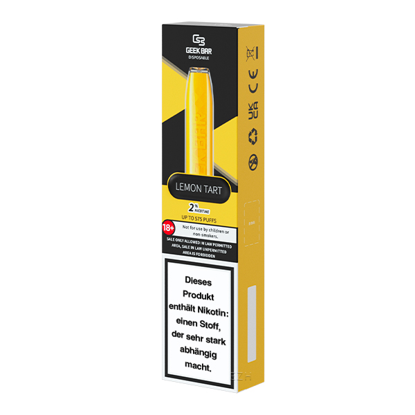 GEEK BAR Einweg E-Zigarette Vape Pen 20mg/ml Lemon Tart