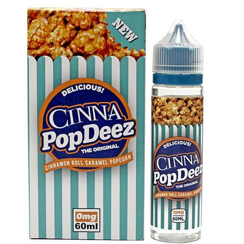 CINNA PopDeez Premium Liquid - Popcorn und Zimtschnecke 50ml 0mg - MHD