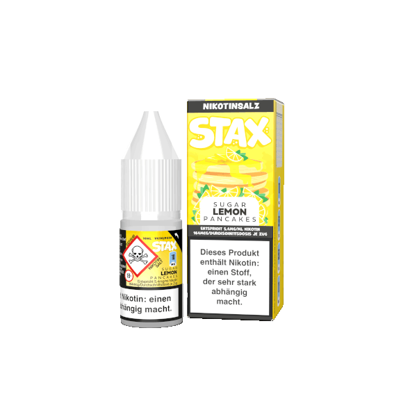 Sugar & Lemon Pancakes - Strapped STAX 10mg/ml Nikotinsalz Liquid 10ml
